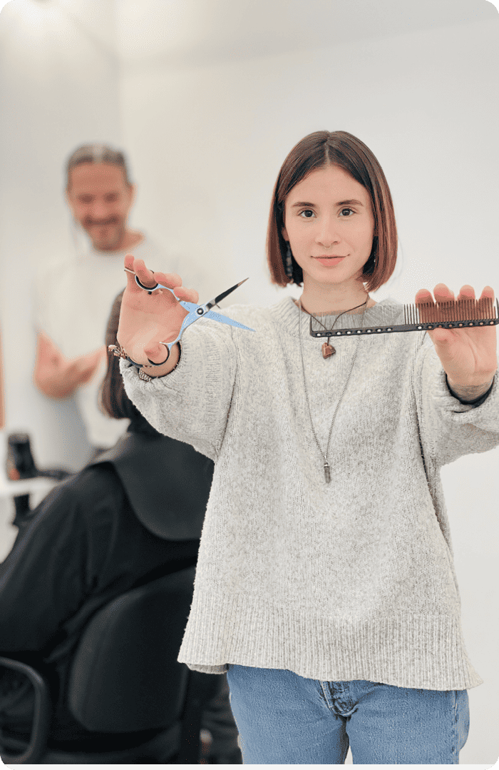 Hairdressing.school salon training experience