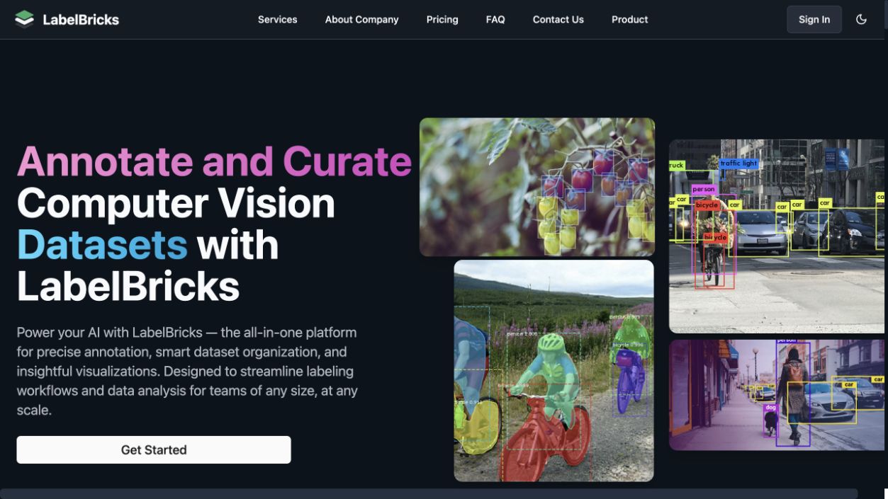 LabelBricks product interface
